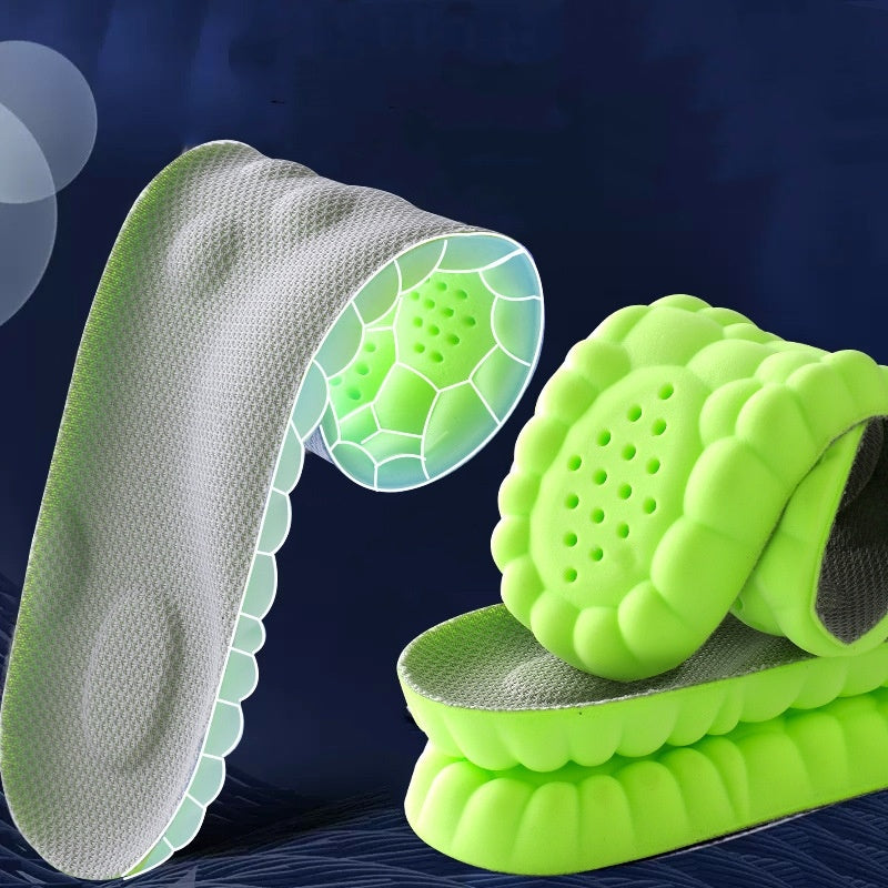 Insole No Tired Foot Arch Massage Sweat Absorbing And Deodorant Antibacterial